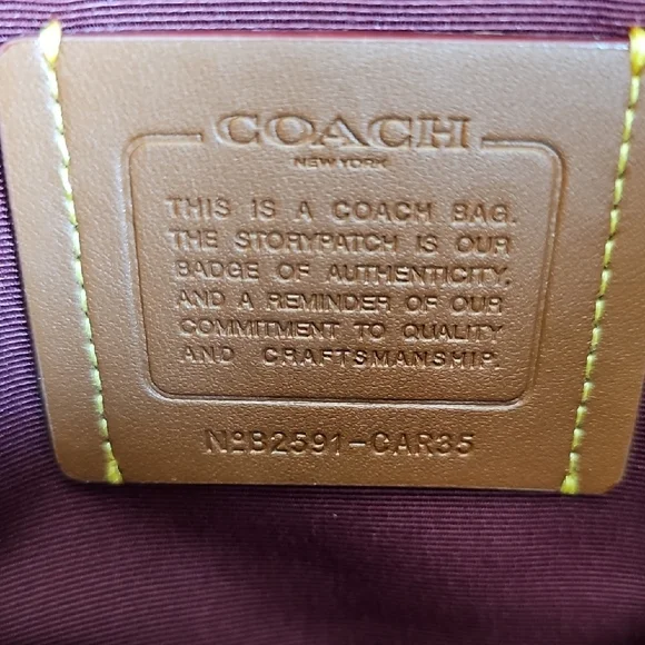 NWT Coach Gallery Tote Burnt Coral Red Leather Colorblock - Picture 2 of 11